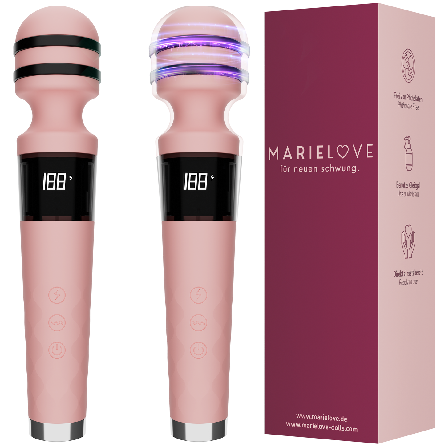 Magic Wand – Elektrisches Massagegerät – 10 Frequenzen – E-Stim Funktion