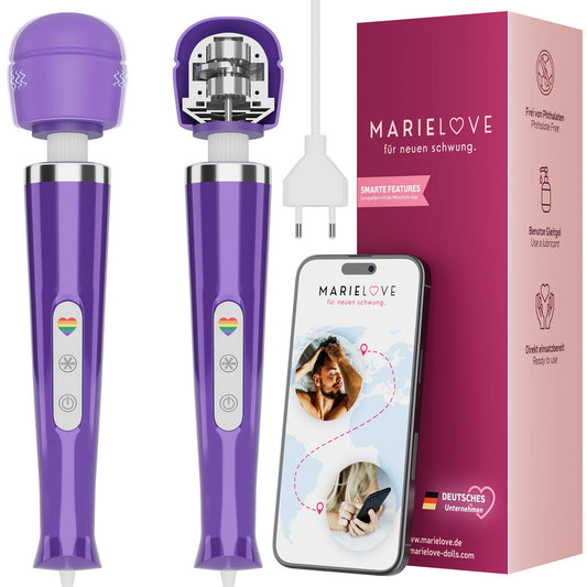 Marielove – Magic Wand Wand Massagegerät – Netzbetrieb – Leistungsstarker Massagestab – Lila