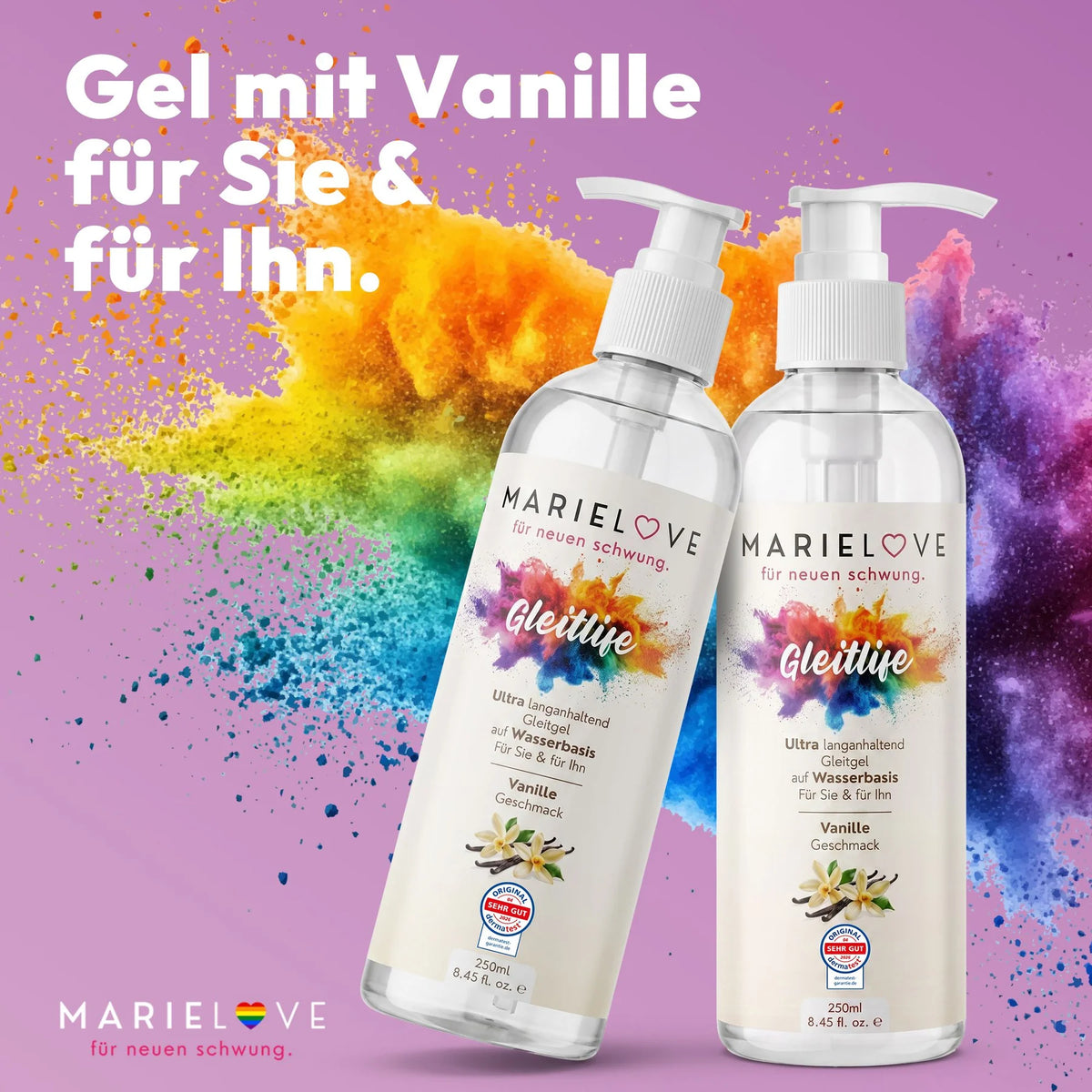 Marielove Gleitlife Vanille Gleitgel auf Wasserbasis, 250 ml