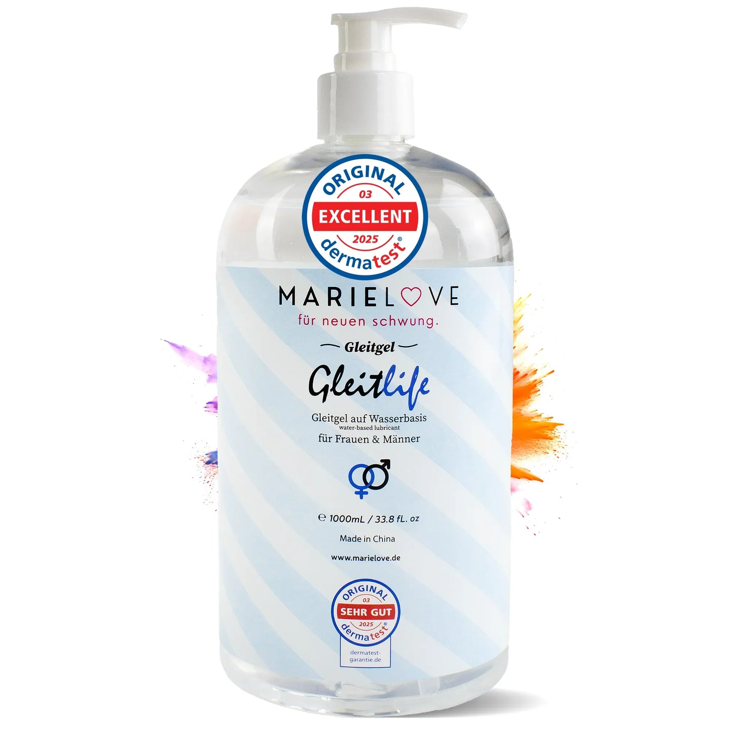 Marielove – Wasserbasiertes Pflege- & Gleitgel – 1000 ml – Geschmacksneutral