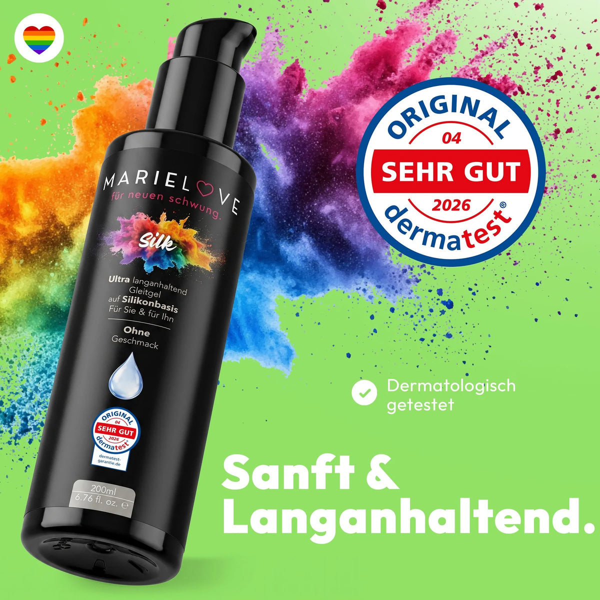 Marielove Silk Gleitgel auf Silikonbasis, 200 ml
